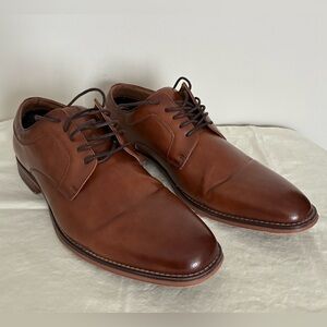 Madden Ortholite Men’s Vegan Leather Oxford Lace-up Dress Shoes, Cognac; Size 13